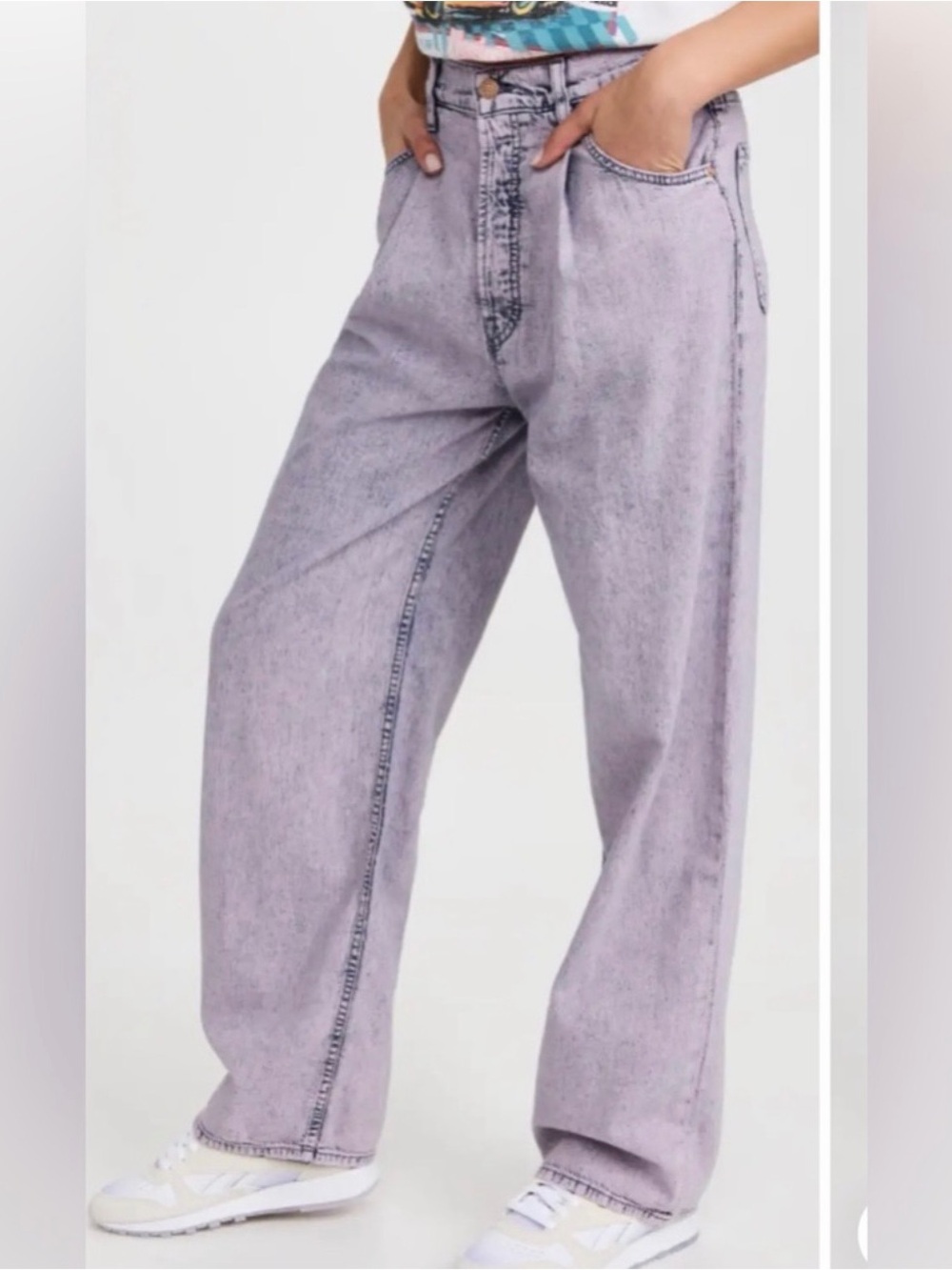 Snacks Wide Leg Lavender Washed Women’s Jeans size 28
